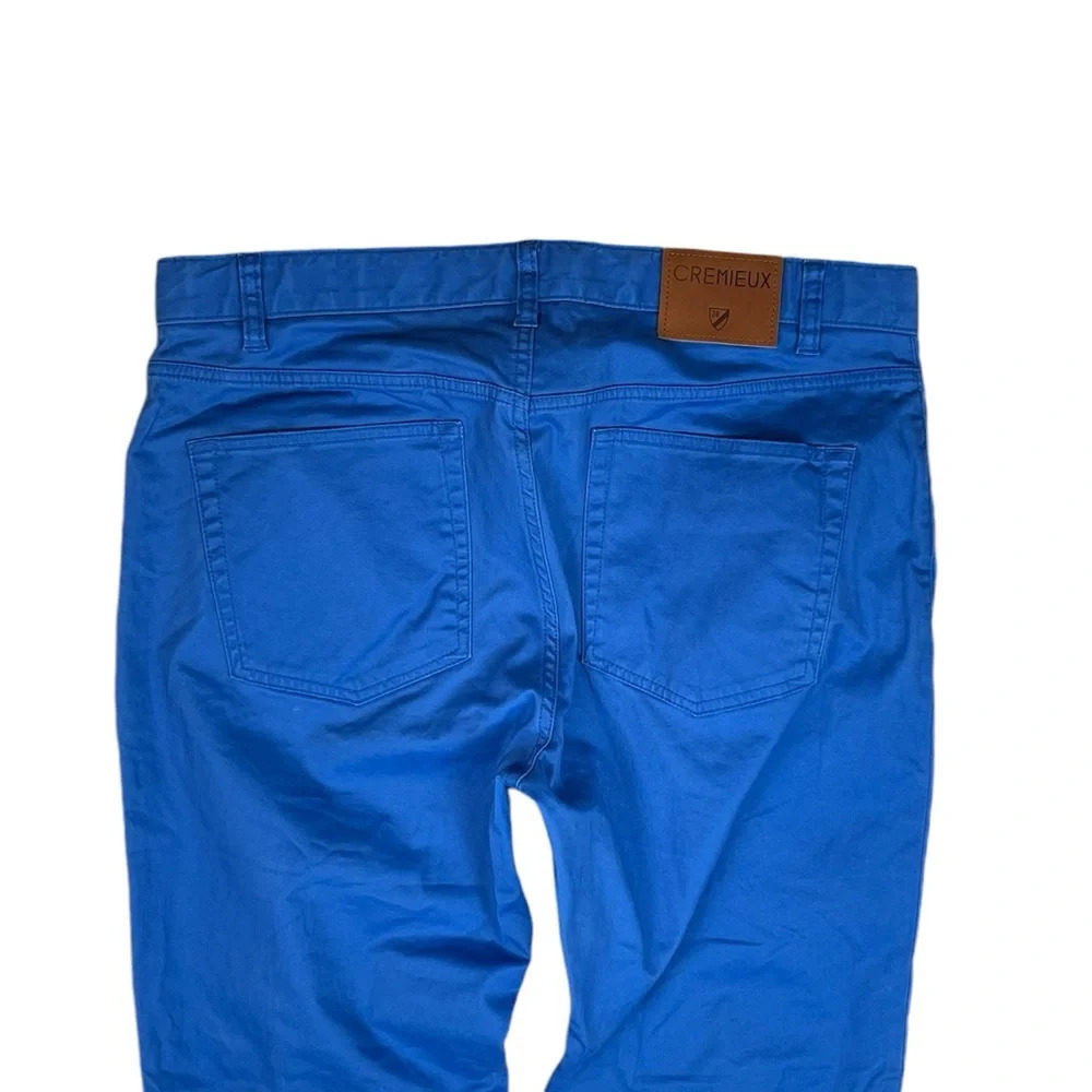 MJ289 Men’s Daniel CREMIEUX Preppy Blue Straight Leg Pants 36x30 - Picture 3 of 4